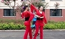 随州俞函广场舞 十送红军分解动作 慢动作 歌词字幕 双人舞