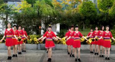 阿珠广场舞《暖暖的幸福》16人变形 背面演示及分解教学 编舞阿珠