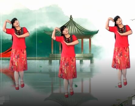 重庆开州程程广场舞《桥边姑娘》背面演示及分解教学 编舞程程