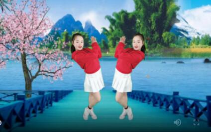 子青广场舞《爱的天堂》原创零基础32步健身舞 背面演示及分解教学