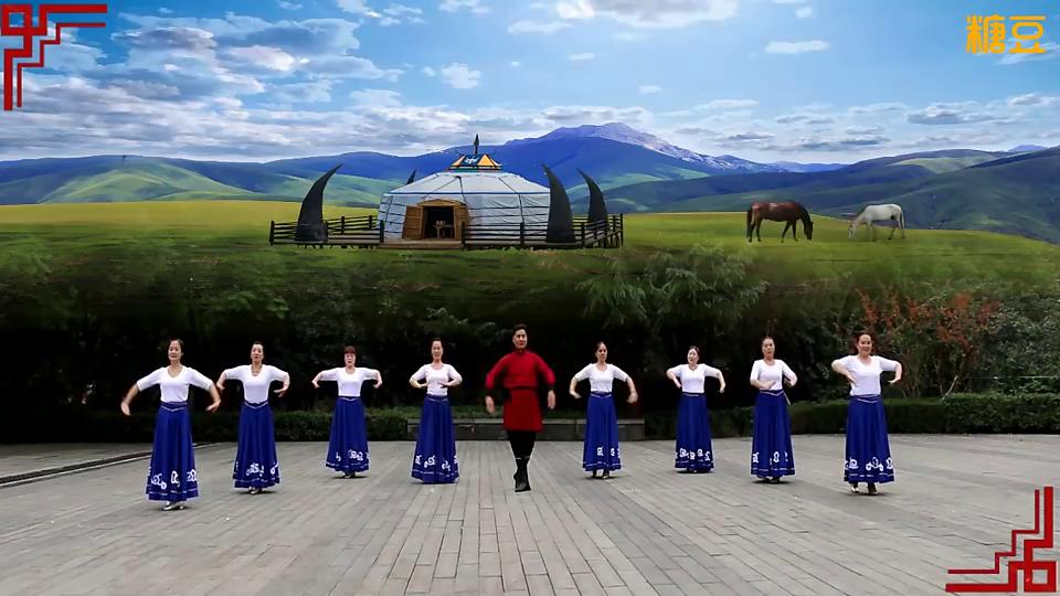 凤凰六哥广场舞《草原多么美》好看的蒙古舞附教学