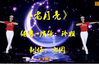 广州太和珍姐广场舞《老月亮》网红步子舞 背面演示及分解教学 编舞珍姐