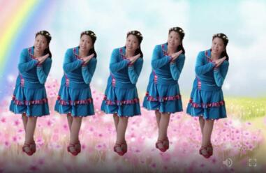 贵州小平平广场舞《爱上一朵花》原创16步零基础 背面演示及分解教学