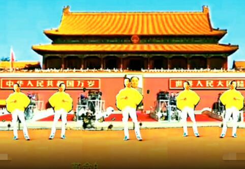 何荣广场舞《毛主席的话儿记心上》十一国庆节献礼 背面演示及分解教学