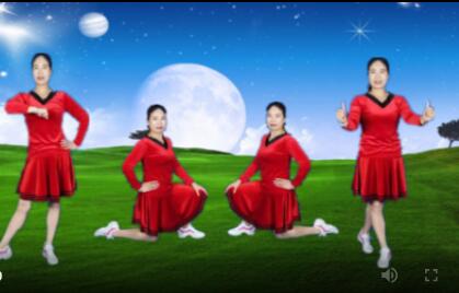 黄市姐妹花广场舞《黄土高坡》原创32步活力健身操 背面演示及分解教学