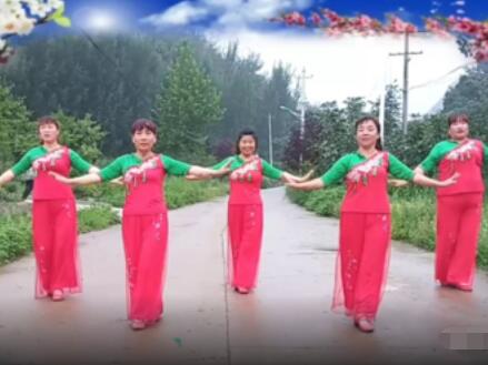 户县迎霞广场舞《酒醉的蝴蝶》团队表演网红32步 背面演示及分解教学