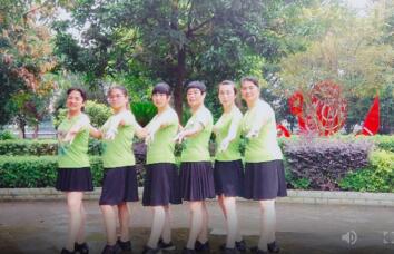 乐昌水中月影璇广场舞《黄玫瑰》原创18步 背面演示及分解教学