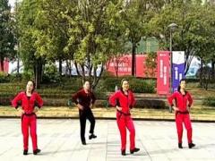 漓江飞舞广场舞《健身歌》背面演示及分解教学 编舞青春飞舞