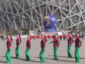 北京灵子广场舞手扶拖拉机斯基 正背面演示及分解动作教学 编舞灵子