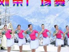 刘荣广场舞《我的家乡下雪了》背面演示及分解教学 编舞刘荣