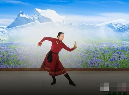 美姿依然广场舞《马兰花》蒙古族舞蹈 背面演示及分解教学 编舞美姿依然