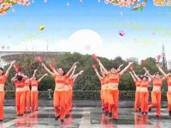 茉莉广场舞暖春V跳到北京 16人变队形 正背面演示及分解动作教学 编舞茉莉