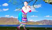 水上漂高高广场舞《等着我来爱》原创藏族舞 演示和分解动作教学