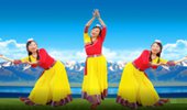美丽秋霜广场舞《格桑姑娘》藏族舞蹈 演示和分解动作教学 编舞美丽秋霜