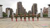  新余渝水区东坡梅子广场舞队广场舞  北京的金山上 团队表演版