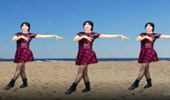 阿采广场舞《外婆的澎湖湾》老歌新跳32步简单好看 演示和分解动作教学