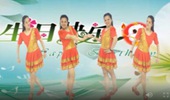 漓江飞舞广场舞《五十六个民族舞起来》演示和分解动作教学 编舞青春飞舞