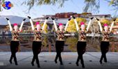 尧玉华广场舞《拉萨夜雨》八一巨献单人水兵舞 演示和分解动作教学