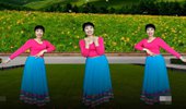 沁爱广场舞《扎嘎拉雪山》藏族舞 演示和分解动作教学 编舞沁爱