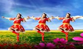 舞妹妹广场舞《吉祥欢歌》优美欢快的藏族舞蹈 演示和分解动作教学