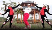 广西桂平白衣天使广场舞《两个人》网红弹跳舞 演示和分解动作教学