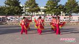 河南省周口市郸城县石槽好日子广场舞队广场舞  在那桃花盛开的地方 团队表演版
