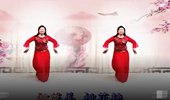 杭州依依广场舞《桃花谣》中三舞 演示和分解动作教学 编舞依依