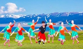 舞之旋小成广场舞《雪域赞歌》藏族舞 演示和分解动作教学 编舞小成