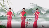 谷城元琴广场舞《水乡新娘》演示和分解动作教学 编舞元琴
