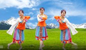 银河湾广场舞《那一年那一世》原创藏族舞 演示和分解动作教学 编舞阳光