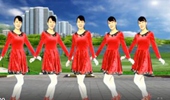 塘兴园广场舞《梦里情歌》演示和分解动作教学 编舞杨丽华