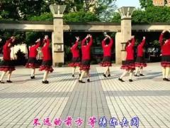 上海香何花广场舞《一路歌唱》简单32步原创附分解 编舞：杨水让