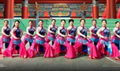 世外桃源广场舞《中国大舞台》创编第一套戏曲韵律操 演示和分解动作教学