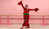 安徽绿茶飞舞广场舞《红红火火中国年》演示和分解动作教学 编舞绿茶
