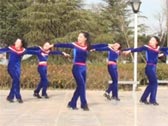 茉莉原创广场舞 中国小城美呀美 48步子舞 正面演示 背面演示 分解教学