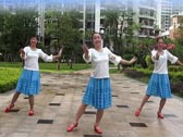 舞在深圳湾广场舞 泼茶香 雨丝编舞 正面演示 背面演示