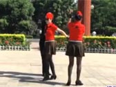 山西太原玫瑰广场舞《印度风情》（三人水兵舞）正面演示