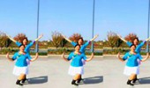 陕西朵朵广场舞《情人桥》双人舞对跳 演示和分解动作教学 编舞陕西朵朵