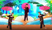 徐萍拉丁广场舞《红枣树》原创优美油纸伞舞 演示和分解动作教学