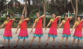 三亚迎宾广场舞《粉红色的回忆》演示和分解动作教学 编舞韩明