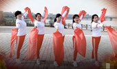 清河清清广场舞《美丽的日子》红绸舞 演示和分解动作教学 编舞清河清清