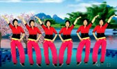 福建彩虹健身队广场舞《一百个放心》健身操 演示和分解动作教学