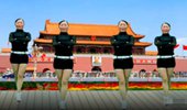 合肥庆庆广场舞《中国红》庆新中国成立7O周年特献 演示和分解动作教学