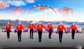 万安滨江广场舞《开门红》新年舞 演示和分解动作教学 编舞如月曾曾老师