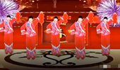 庞清华姐妹广场舞《红红中国年》24步 演示和分解动作教学 编舞庞清华