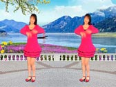 惠州石湾玲玲广场舞《粉红色的回忆》正背面附教学