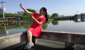 舞缘开心广场舞《中国红》原创32步 演示和分解动作教学 编舞舞缘开心