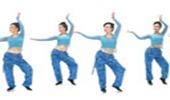 格格广场舞印度健身操 演示和分解动作教学 编舞格格