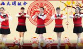 刘荣广场舞《拥军秧歌》喜迎八一建军节 演示和分解动作教学 编舞五福天团