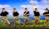 化州花开朵朵广场舞《阿萨》网红摆胯动感健身32步 演示和分解动作教学